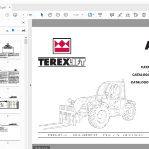 Terex Lift Agrilift 1037 Spare Parts Manual 57.0407.1000 - PDF DOWNLOAD