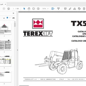 Terex Lift TX 51-19S Spare Parts Manual 57.0400.8101 - PDF DOWNLOAD