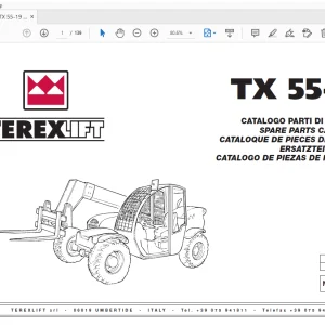 Terex Lift TX 55-19 Spare Parts Manual 57.0404.1000 - PDF DOWNLOAD