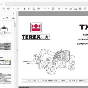 Terex Lift TX 66-22 Spare Parts Manual 57.0405.6000 - PDF DOWNLOAD