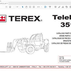 Terex Telelift 3512 Spare Parts Manual 57.0406.3000 - PDF DOWNLOAD