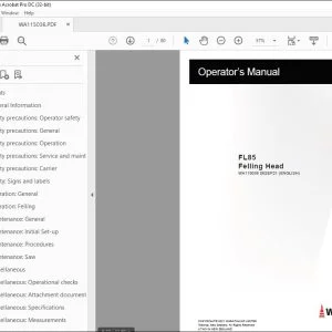 Waratah FL85 Felling Head Operator's Manual - PDF DOWNLOAD