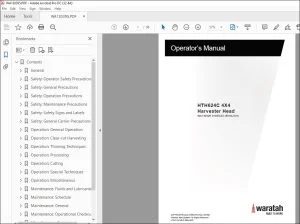 Waratah HTH624C 4X4 Harvester Head Operator's Manual - PDF DOWNLOAD