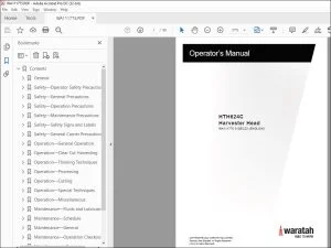 Waratah HTH624C Harvester Head Operator's Manual - PDF DOWNLOAD