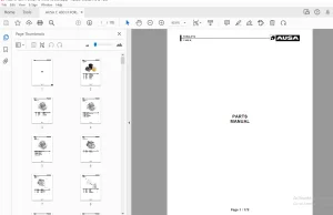 AUSA C 400 H FORKLIFTS PARTS MANUAL  - PDF DOWNLOAD