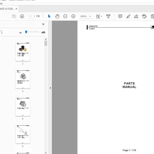 AUSA C 400 H FORKLIFTS PARTS MANUAL  - PDF DOWNLOAD