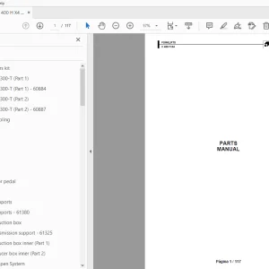 AUSA C 400 H X4 FORKLIFTS PARTS MANUAL - PDF DOWNLOAD