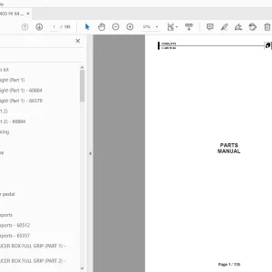 AUSA C 400 HI X4 FORKLIFTS PARTS MANUAL - PDF DOWNLOAD