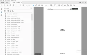 AUSA C150H-C150H X4 PARTS MANUAL - PDF DOWNLOAD
