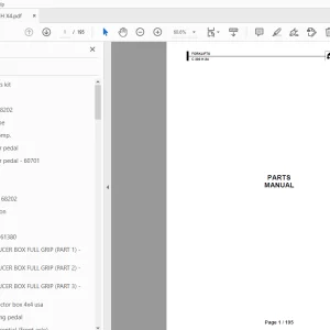 AUSA C300 H X4 FORKLIFTS PARTS MANUAL - PDF DOWNLOAD