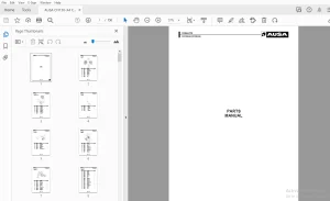 AUSA CH130-X4 CH150-X4 FORKLIFTS PARTS MANUAL - PDF