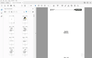 Ausa C11M Forklifts Parts Manual - PDF DOWNLOAD