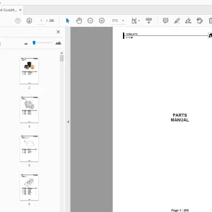 Ausa C11M Forklifts Parts Manual - PDF DOWNLOAD