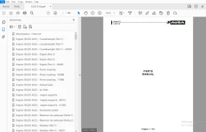 Ausa C200H X4 Parts Manual - PDF DOWNLOAD
