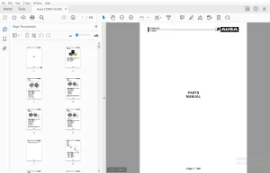 Ausa C250H Forklift Parts Manual - PDF DOWNLOAD
