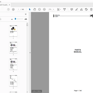 Ausa C250H Forklift Parts Manual - PDF DOWNLOAD