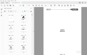 Ausa C250H LE Forklift Parts Manual - PDF DOWNLOAD