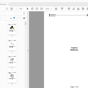 Ausa C250H LE Forklift Parts Manual - PDF DOWNLOAD