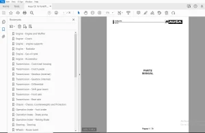 Ausa CE 16 Forklift Parts Manual - PDF DOWNLOAD