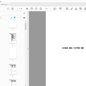 Ausa CSH 30/CTH 30 Forklift Parts Manual - PDF DOWNLOAD