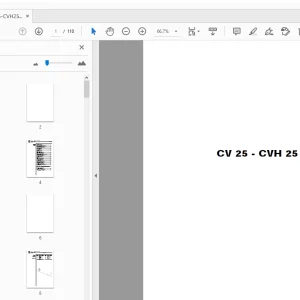 Ausa CV25-CVH25 Forklift Parts Manual - PDF DOWNLOAD
