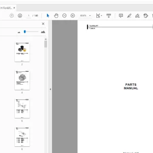 Ausa T204 H Forklift Parts Manual - PDF DOWNLOAD
