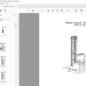 BT RRE140/160/180/200/250 Repair Manual 7510399-040 - PDF DOWNLOAD
