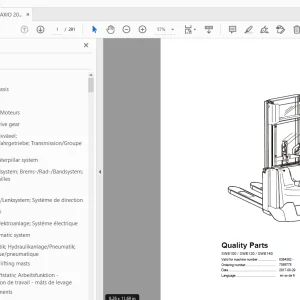 BT SWE100/SWE120/SWE140 Quality Parts Manual (6384362) - PDF