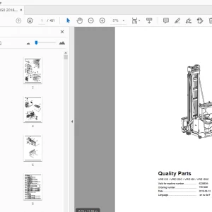 BT VRE125/VRE125C/VRE150/VRE150C Quality Parts Manual - PDF