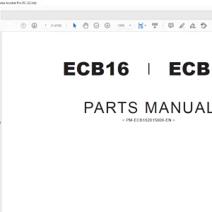 BYD Forklift ECB16 ECB18 PARTS MANUAL PM-ECB162015006 - PDF DOWNLOAD