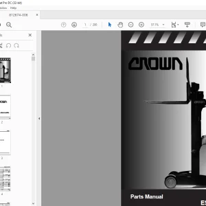 Crown Forklift ESR4000 Series Parts Manual 812674-006 - PDF DOWNLOAD
