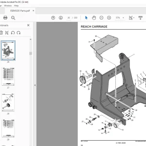 Crown Forklift ESR4500 Series Parts Manual 812704-006 PDF