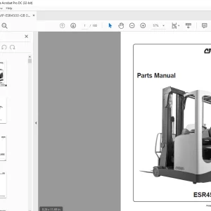 Crown Forklift ESR4500 Series Parts Manual 812704-006 - PDF DOWNLOAD
