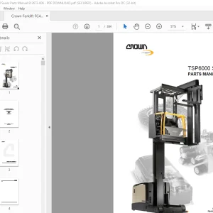 Crown Forklift FC4000 Series Parts Manual 812673-006 - PDF DOWNLOAD