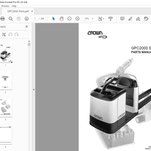 Crown Forklift GPC2000 SERIES Parts Manual - PDF DOWNLOAD