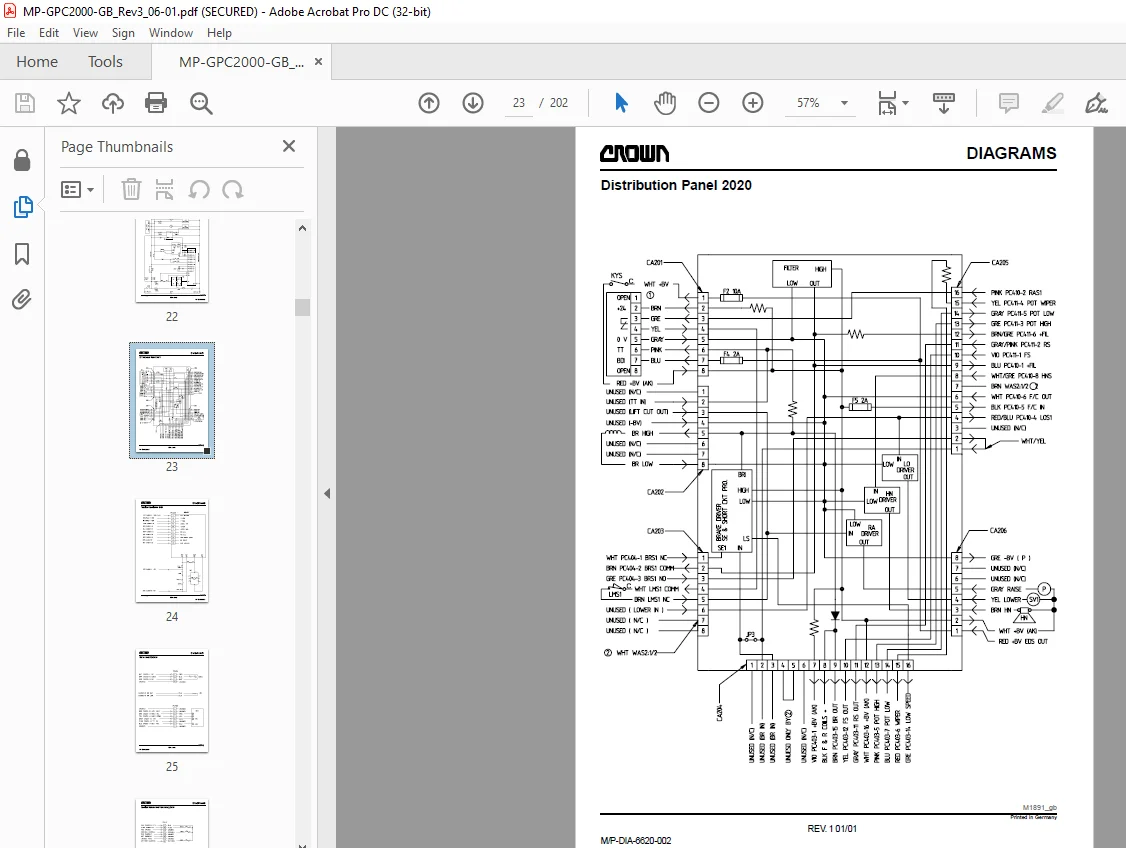Crown Forklift GPC2000 Series Parts Manual -PDF DOWNLOAD - Image 2