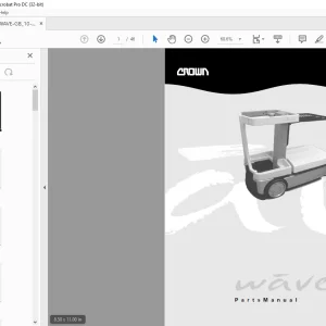 Crown Forklift MP-WAVE Parts Manual  - PDF DOWNLOAD