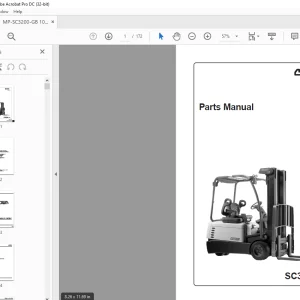 Crown Forklift SC3200 Series Parts Manual 812691-006 - PDF DOWNLOAD