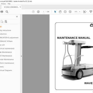 Crown Forklift WAV50 Maintenance Manual 812562-006 - PDF DOWNLOAD