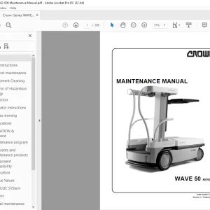 Crown Forklift WAVE 50 SERIES MAINTENANCE MANUAL