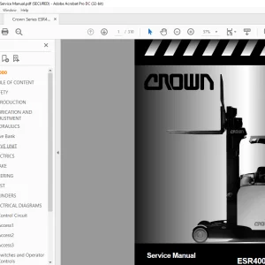 Crown Series ESR4000 Service Manual PDF