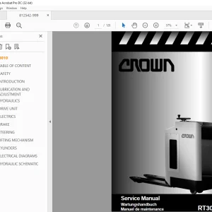 Crown Series RT3010 Service Manual - PDF DOWNLOAD