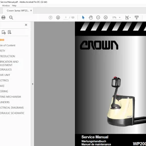 Crown Series WP2000 Service Manual - PDF DOWNLOAD