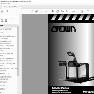 Crown Series WP2000S Service Manual - PDF DOWNLOAD