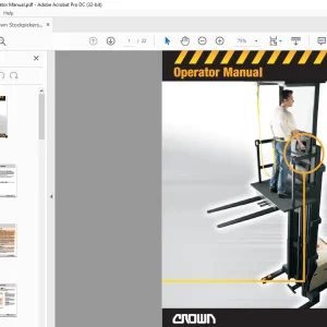 Crown Stockpickers SP3505 Operator Manual - PDF DOWNLOAD