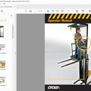 Crown Stockpickers SP4000 Operator Manual PDF