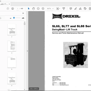DREXEL SL66, SL77 & SL88 SERIES SERVICE & PARTS MAINTENANCE MANUAL 1421635 - PDF