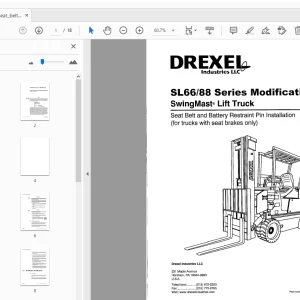 DREXEL SL66/88 Series Modification Installation Instruction Manual - PDF