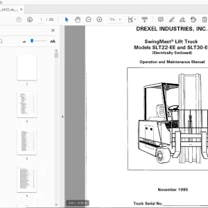 DREXEL SLT22-EE & SLT30-EE Operation & Maintenance Manual - PDF