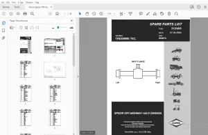Dana Spicer Off-Highway Axle Division 212/405 Parts Manual - PDF